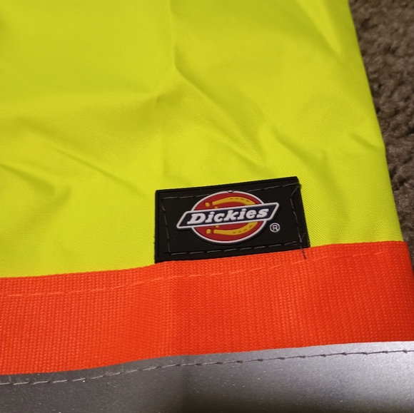 Dickies Hi Vis 2-Piece Safety Rain Suit yellow black orange 3M men size MEDIUM - Picture 7 of 13
